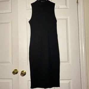 Black High Neck Sweater Dress